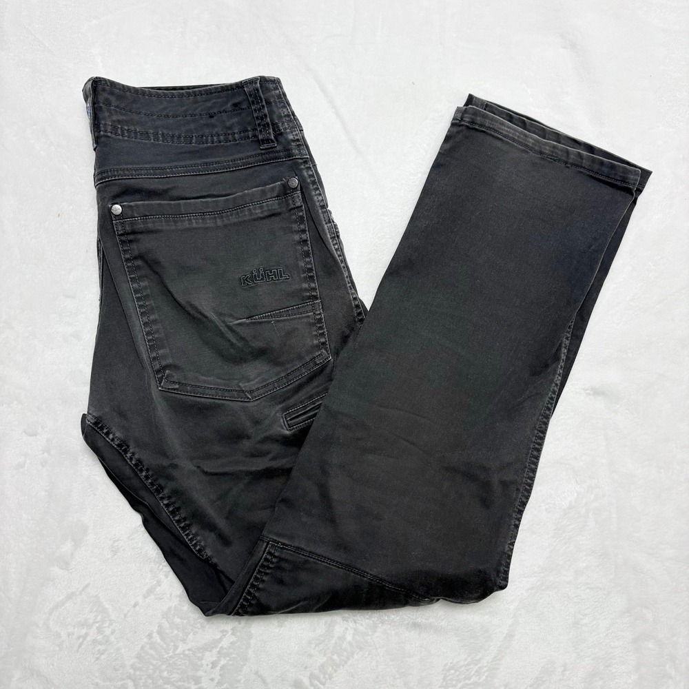 KUHL Defyr Pants 28x30 Washed Raven Black Gorpcore Techwear Articulated Utility